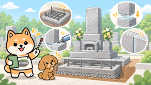 お墓にはどのような耐震施工がある？