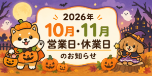 【2026年10月・11月】千代田家石材店 営業日・休業日のお知らせ
