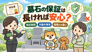 墓石の保証は長ければ安心？保証期間・対象外事項・保険との違い